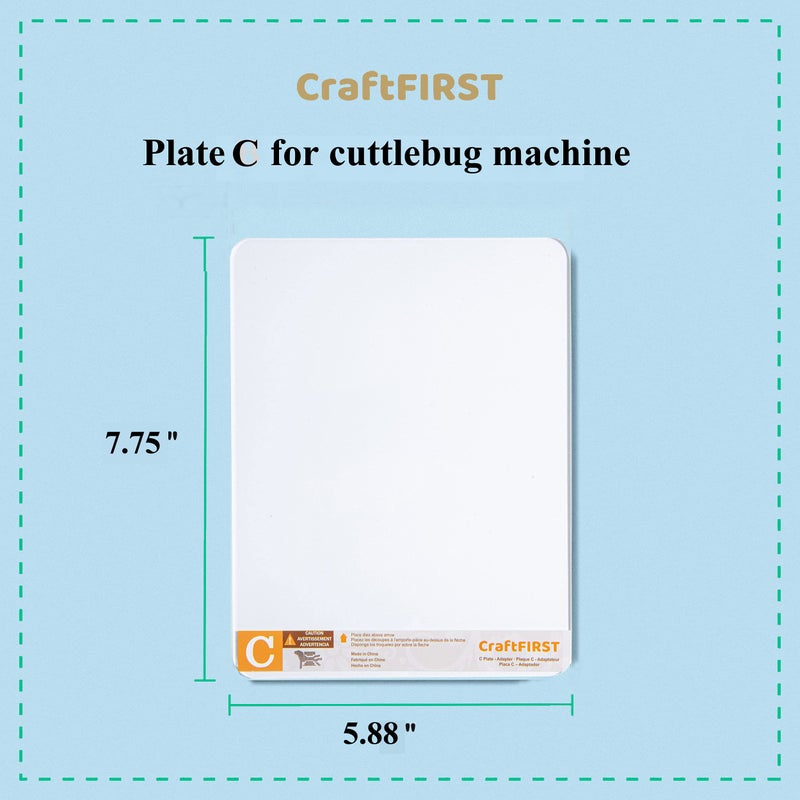 CraftFIRST Cutting Plate C Replacement Adaptor Clear 5.87 x 7.75"" - Image 2